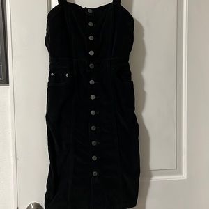 All Black Corduroy Dress